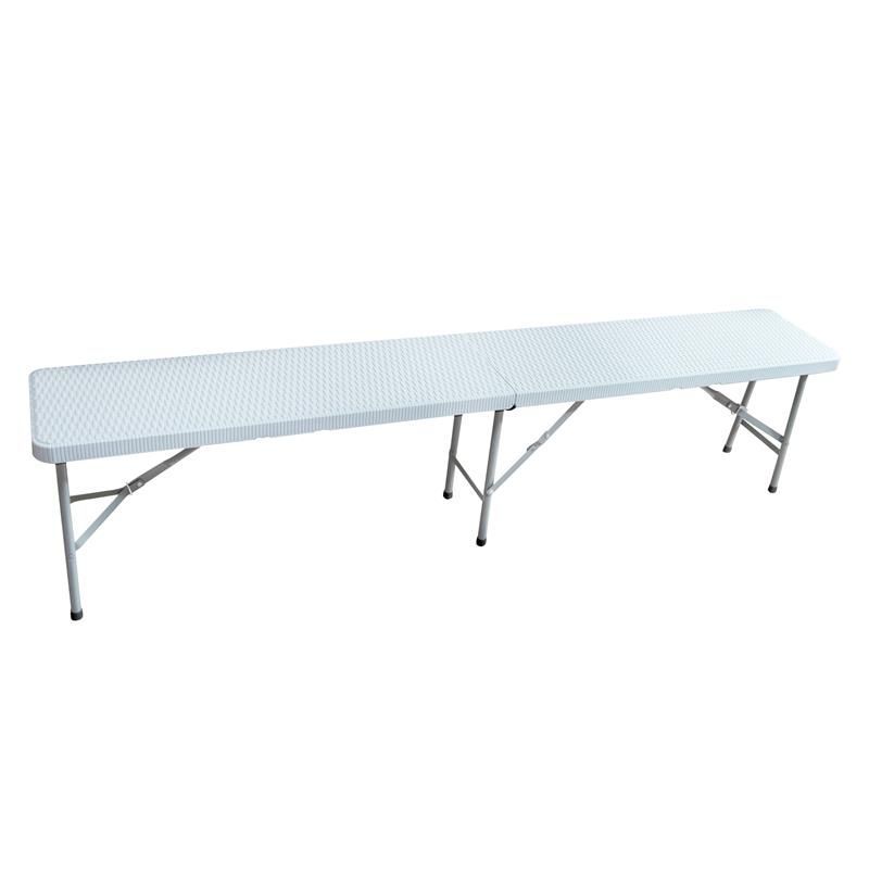 Banco de resina plegable 3.5CM 180X28X44CM DG1246