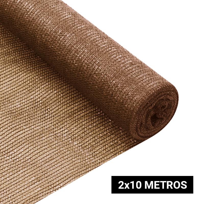 Malla de sombreo marrón 2X10 MTS DG1136