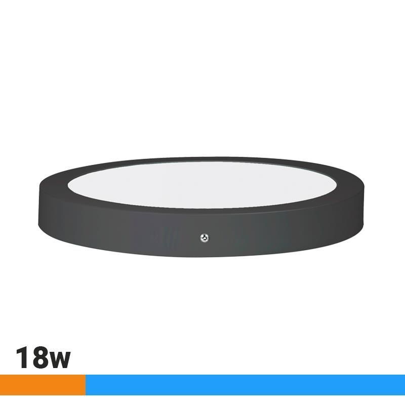 Downlight circular 18W gris