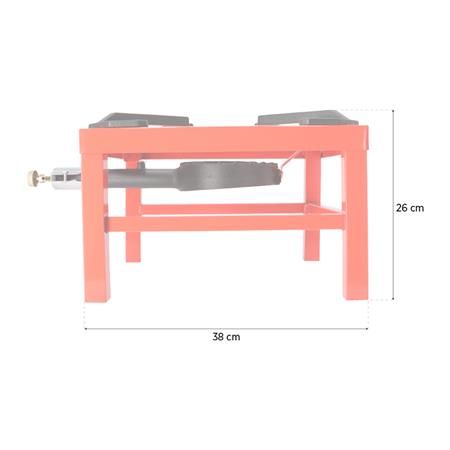 Hornillo de Gas Reforzado 40x40 cm AM130852 7,5 kW - Imagen 9