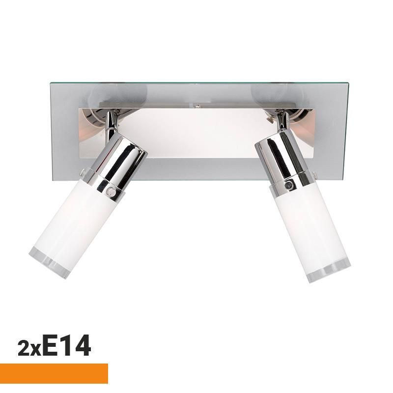 Aplique Led 2 focos Serie Segovia 2XE14 AM131180