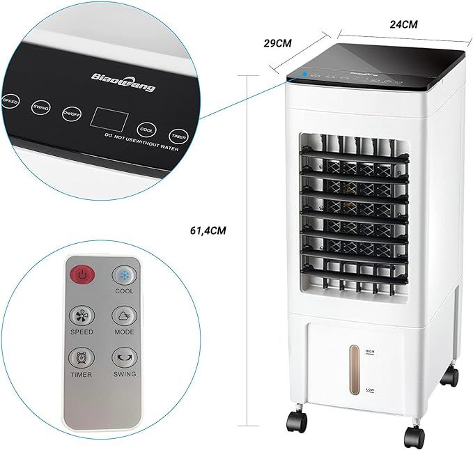 Climatizador portátil 4L 60W MT-BW10Y
