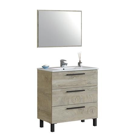 Mueble baño roble Serie Athena 86X80X45CM 305423C