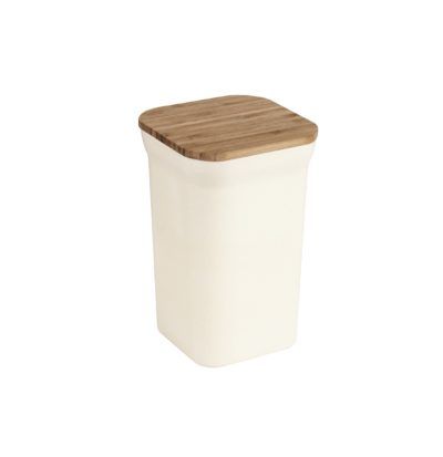 Recipiente fibra de bambú 11,6X11,6X18,5CM beige Jocca 4540