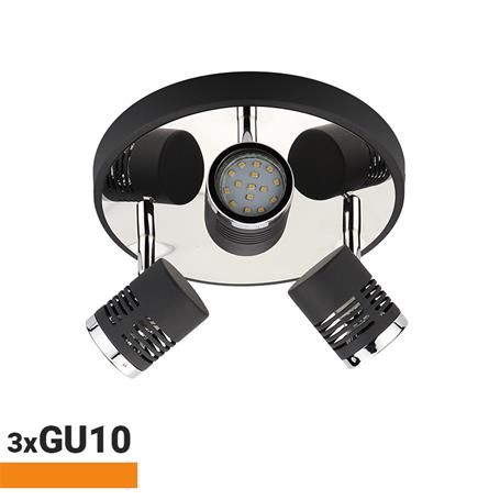 Aplique LED 3 focos Serie Huesca 3XGU10 AM131173