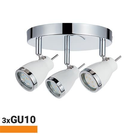 aplique led 3 focos