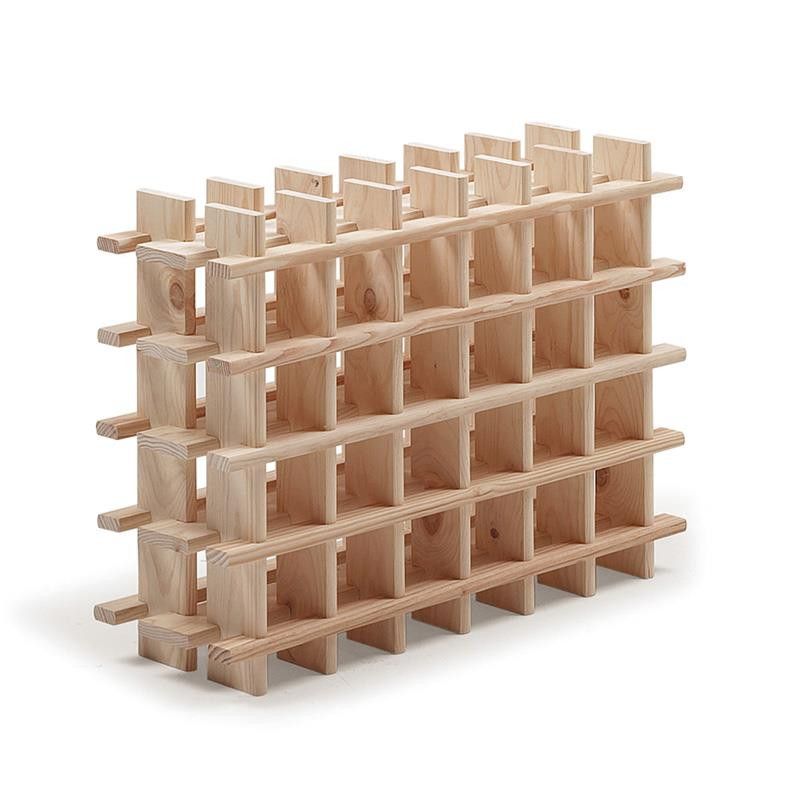 Botellero madera pino macizo 24 botellas Rioja 75X22X54CM RI240099