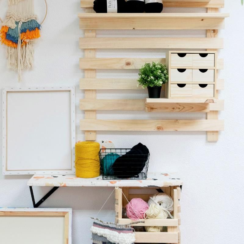 Cajonera multiuso madera Mini Bloc 28X20X28CM BLP32099 - Imagen 4