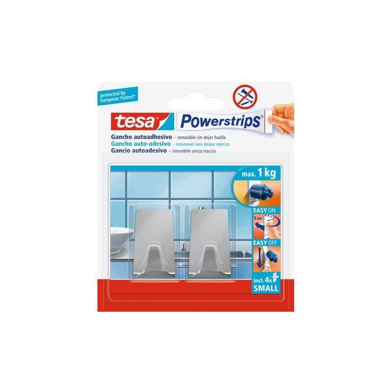 Gancho adhesivo metal pequeño TESA 5706601