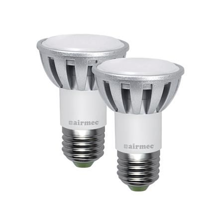 Pack 2pcs Bombillas LED E27 6W luz blanca AM120870 - Imagen 2