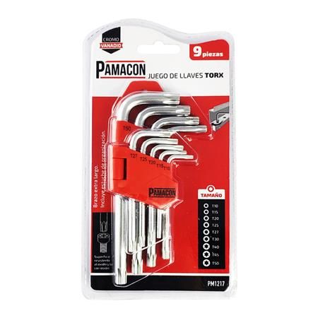 Juego de llaves torx 9 PCS PM1217