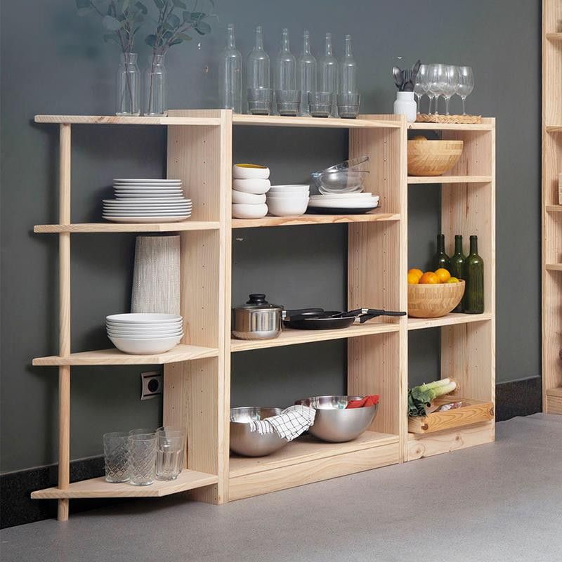 Librería pino macizo 4 baldas 80CM G4800099 - Imagen 2