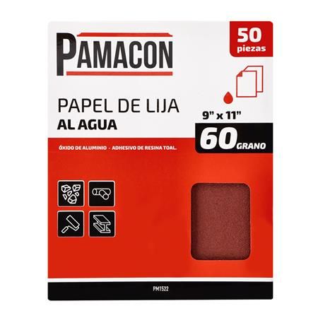 Papel de lija al agua 50 PCS GR60 PM1522