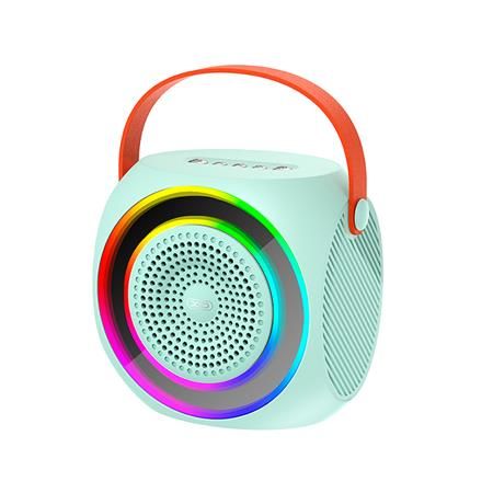Altavoz azul Bluetooth F42 + Micrófono+ Efectos LED XOF42BL - Imagen 2