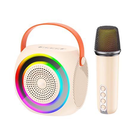 Altavoz Bluetooth F42 blanco+ Micrófono + Efectos led XOF42WH