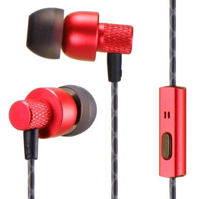 Auriculares rojos Serie Metal Volten VL1105
