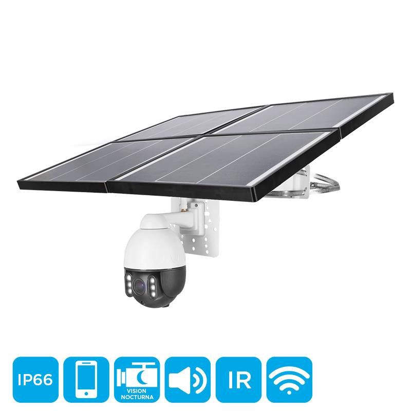 Cámara de seguridad Tipo Domo 2MP rotatorio con panel solar Volten VL1548