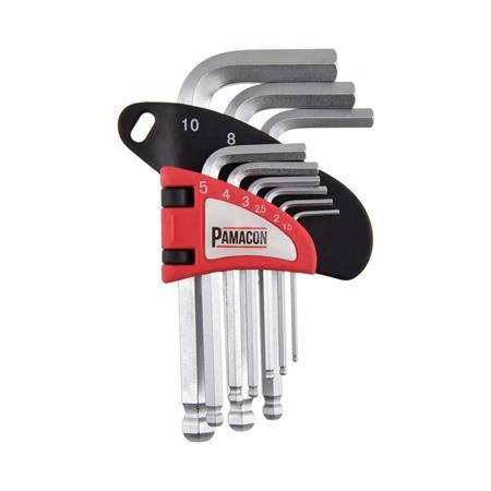 Juego de llaves allen bola 9 PCS Pamacom PM1216