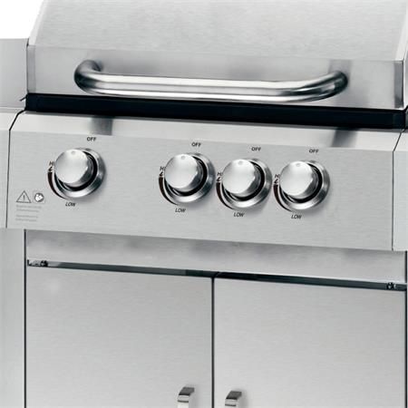 Barbacoa gas inox 4 fuegos Serie La Palma AM131075 - Imagen 4
