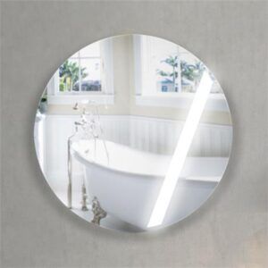 Espejo redondo con luz led para baño