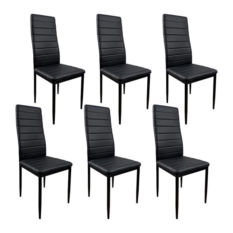 Juego de 6 sillas Mod. Emi negro