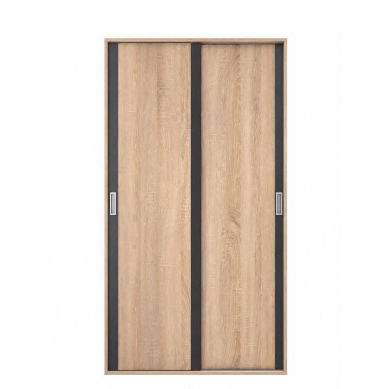 Armario Juvenil Lara 120 cm 2 Puertas Correderas Cambrian Grafito