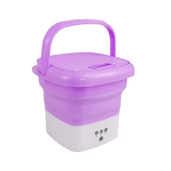 Lavadora portátil plegable rosa 2030
