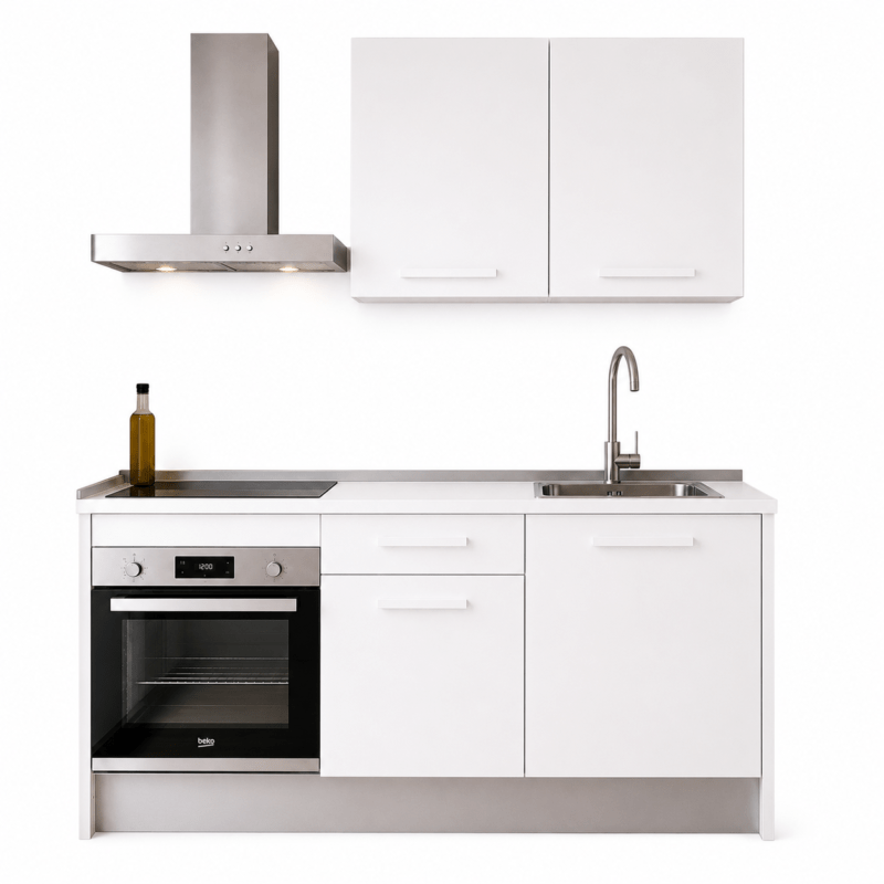 Ambiente de Cocina Mod.01 Family 180cm blanco brillo