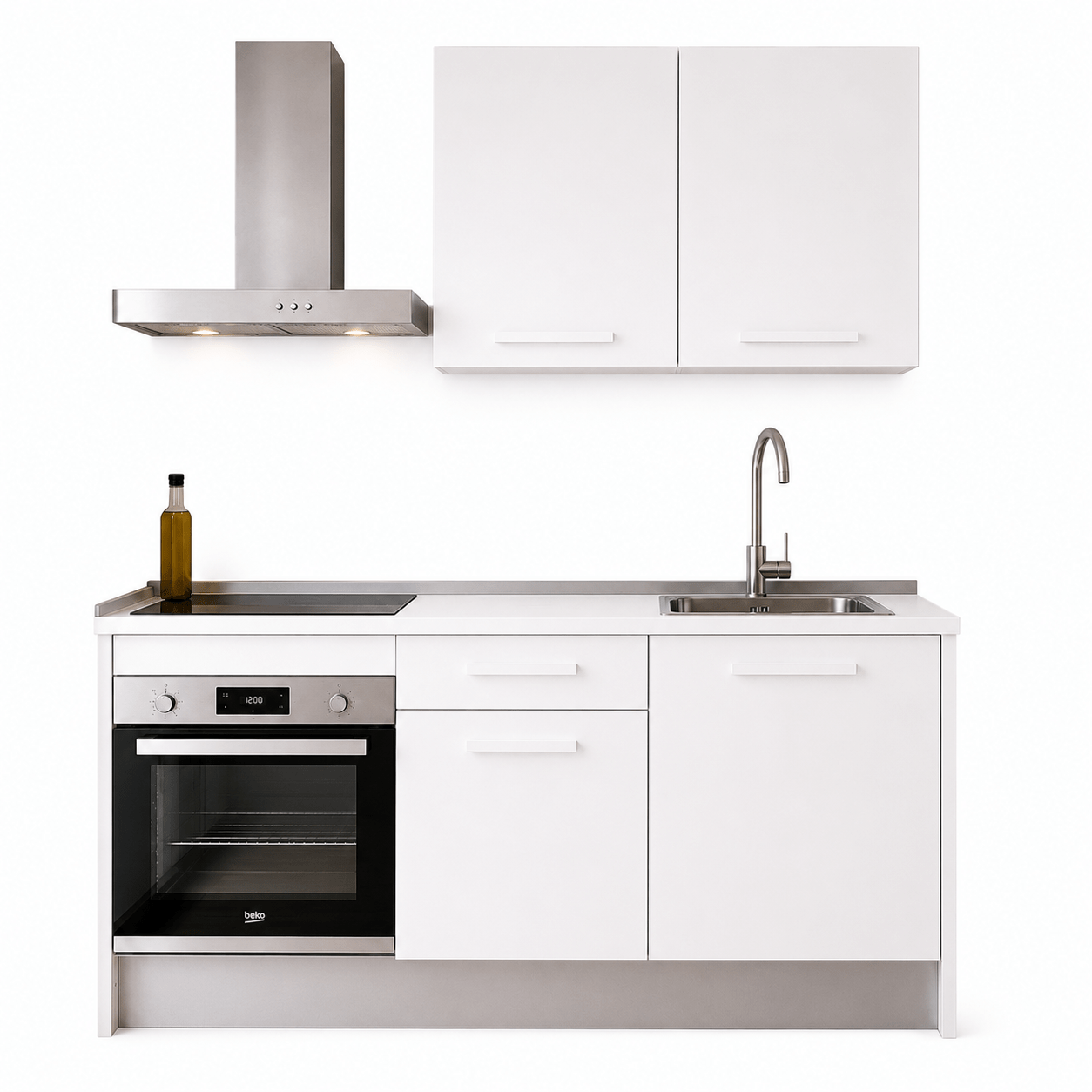 Ambiente de Cocina Mod.01 Family 180cm blanco brillo