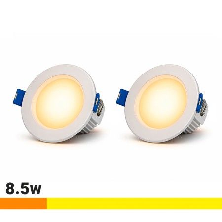 Focos empotrables LED 8.5W techo luz cálida AM131055