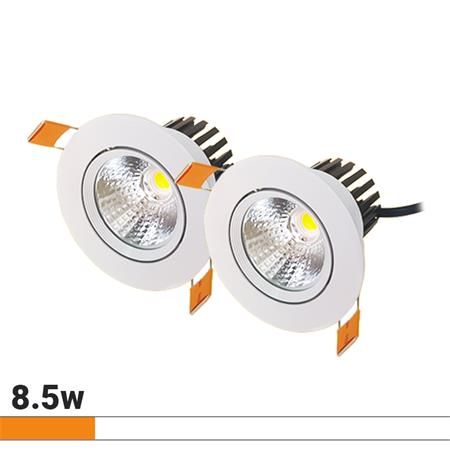 Kit focos empotrables LED 8.5W techo luz blanca AM131056