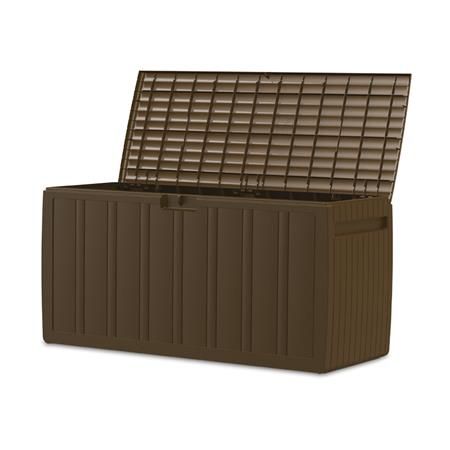 Baúl plástico marrón 270L 117X45.5X57.5CM DG1235