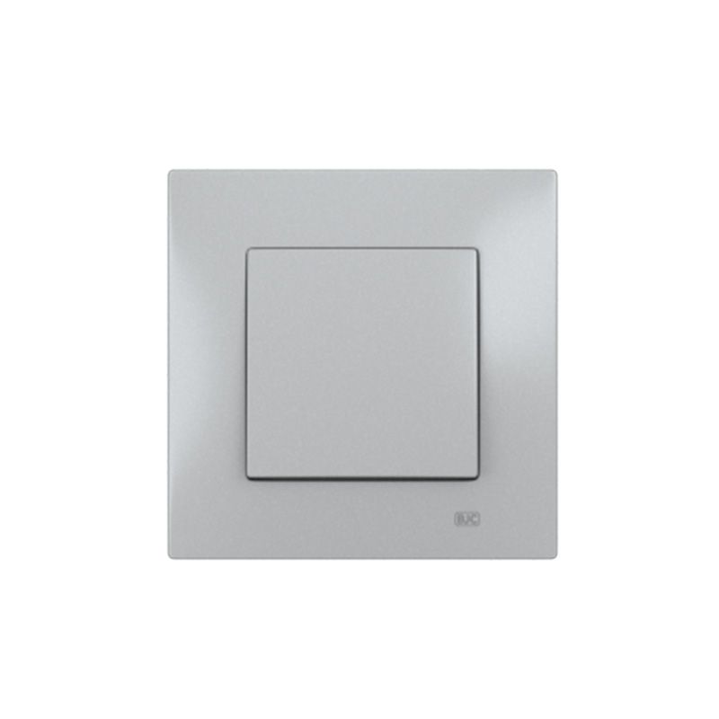 Interruptor unipolar 16A Serie Viva plata luna