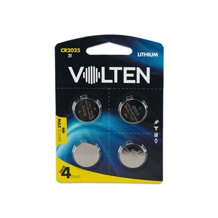 Pilas litio CR2025 3V Blíster 4PCS Volten VL1319