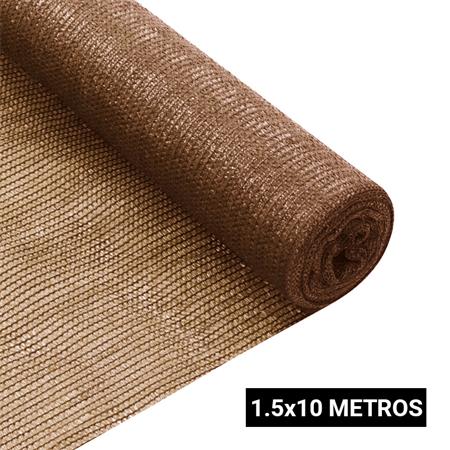 Malla de sombreo marrón 1.5X10 MTS DG1145
