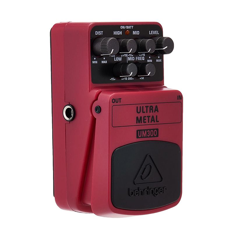 Pedal de guitarra Ultra Metal Distortion Effects rosa UM300