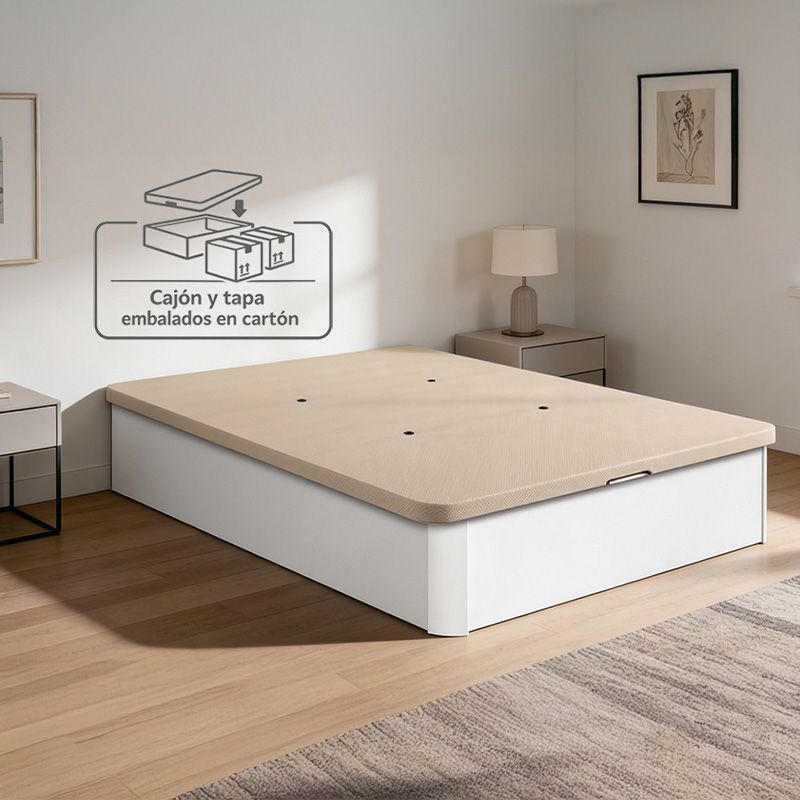 Canapé 135X190 Mod. Yecla blanco - Imagen 3