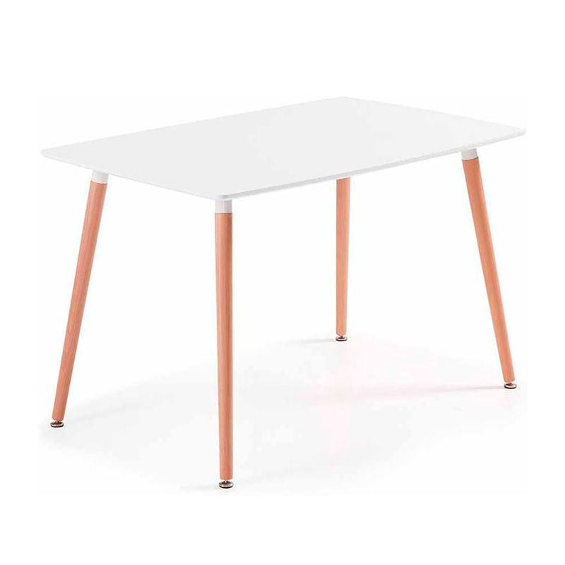 Mesa rectangular 120CM p/madera Mod. Dinamarca blanco