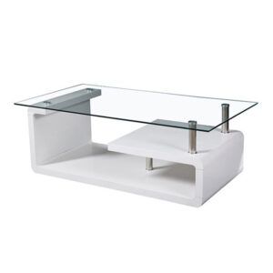 Mesa de centro tapa de cristal