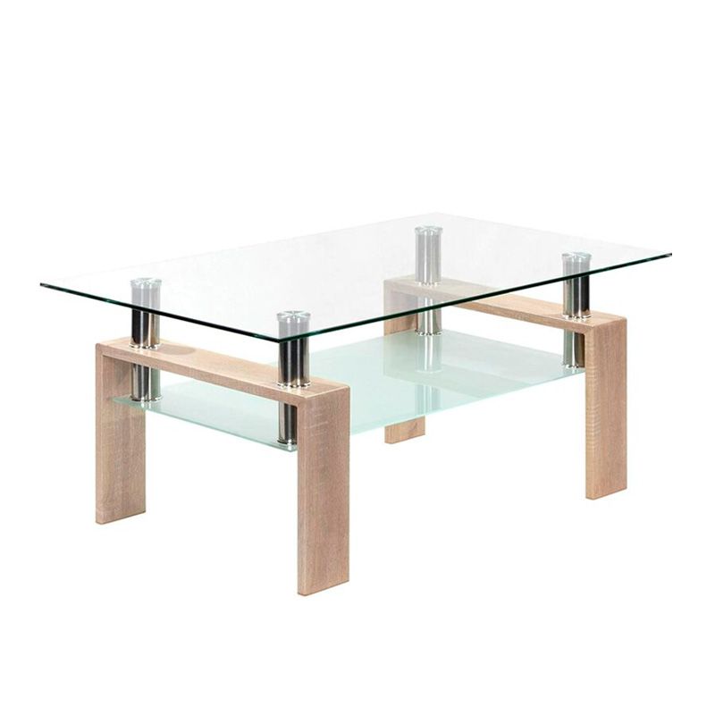Mesa de centro tapa de cristal