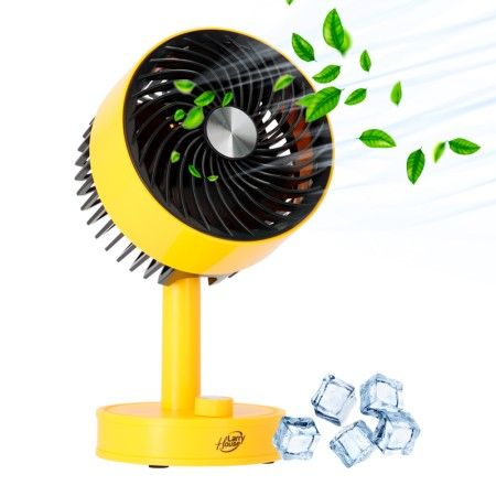 Ventilador portátil amarillo de batería LH2201