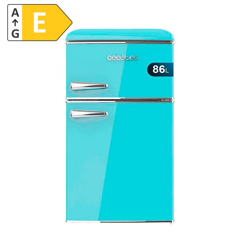 Nevera 2 Puertas Retro 86L Bolero CoolMarket TT Origin 95 Green Cecotec