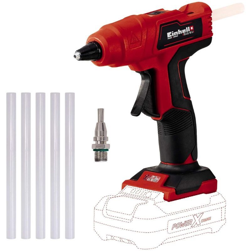Pistola termofusible a batería Einhell TE-CG 18 Li
