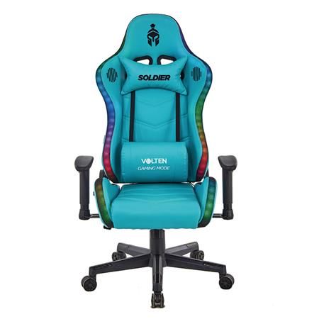 Silla gaming RGB Soldier turquesa VL1614 - Imagen 2