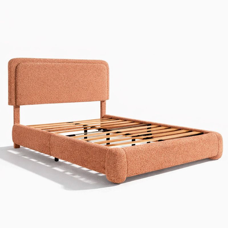 Cama 135x190 con cabecero Mod. 801 Full marrón