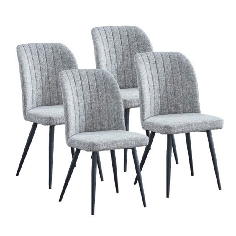 Juego de 4 Sillas Comedor Mod. Rory gris