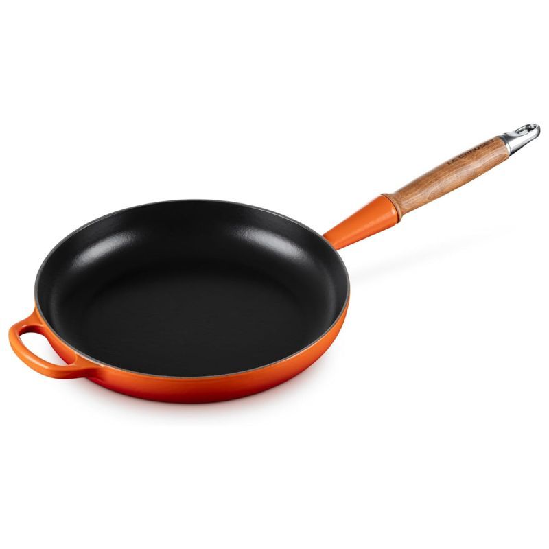 Sartén con mango de madera de hierro fundido 24cm LE CREUSET