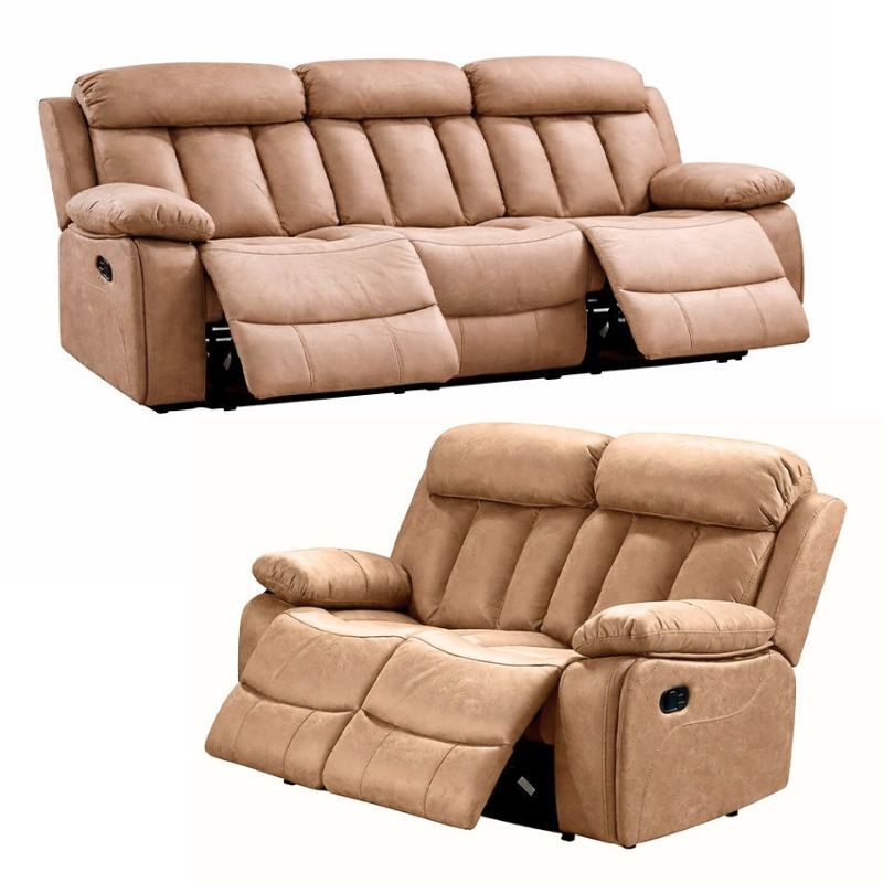 Conjunto Sofá Relax 2P+3P Mod. Madrid beige