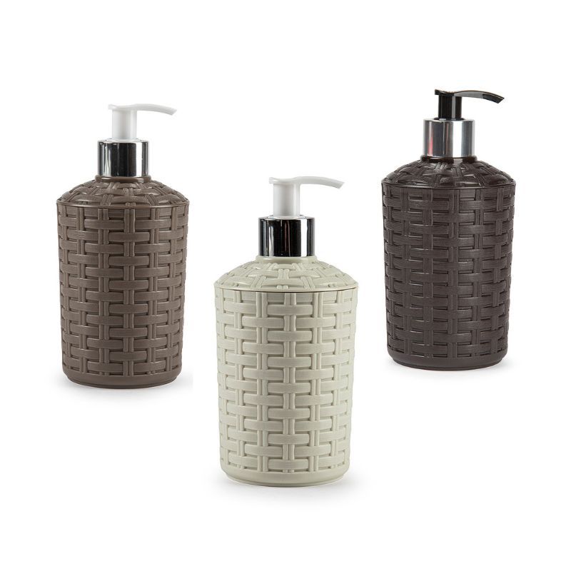 Dosificador de jabón efecto mimbre Modelo Rattan