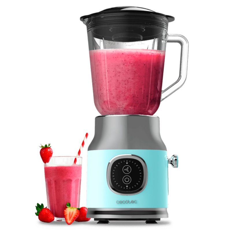 Batidora de vaso RetroTwist Blue 800W 1L Cecotec